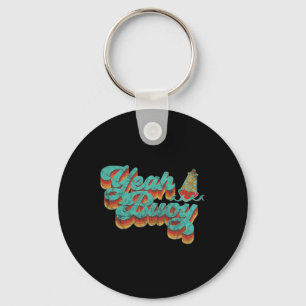 Ja Buoy  Retro 70s Summer Ocean Boating G Sleutelhanger