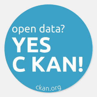 Ja C KAN-Stickers (open data) Ronde Sticker
