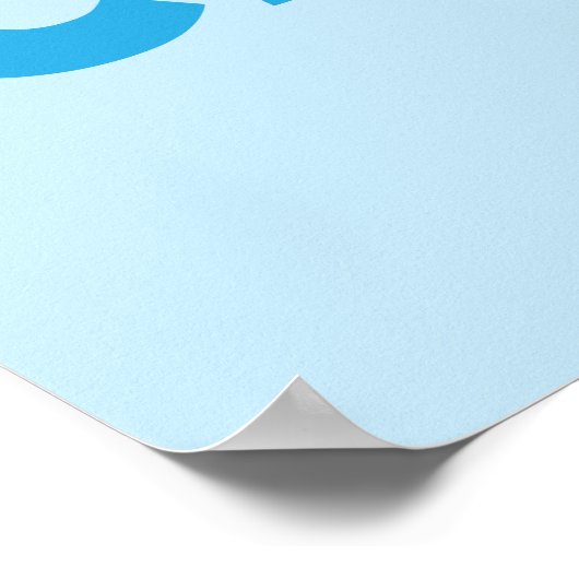 Ja, Chef Blue Art Print (Hoek)