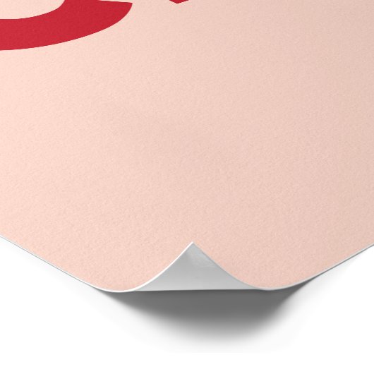 Ja, Chef Red Art Print (Hoek)