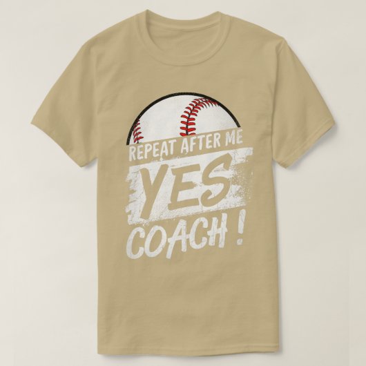Ja Coach Baseball voor mannen B T-shirt (Design voorkant)