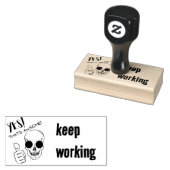 ja , dat is onzin , blijf werken met een rubberste 	rubberstempel (Gestempeld)