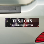 Ja, dat kan ik... HERSTEL MIJN LAND Bumpersticker (Op auto)