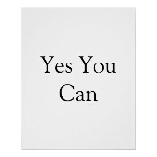 Ja dat kan motivatie inspiratie voeg naam toe perfect poster