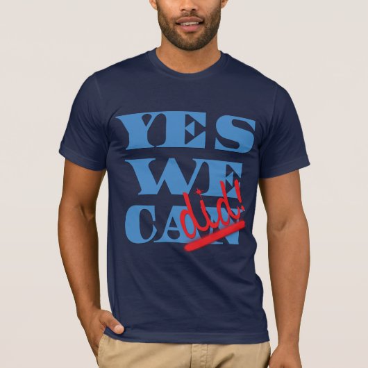 Ja, dat kunnen we? Ja, dat hebben we gedaan. T-shirt (Voorkant)