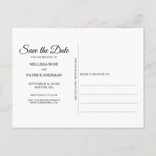 Ja. | Datum opslaan Briefkaart (Achterkant)