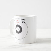 Ja, de wereld draait om mij koffiemok (Voorkant links)