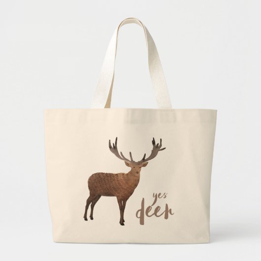 Ja Deer Canvas tas (Voorkant)