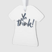 Ja, denk. kerstversiering met T-shirt. Ornament (voorkant)