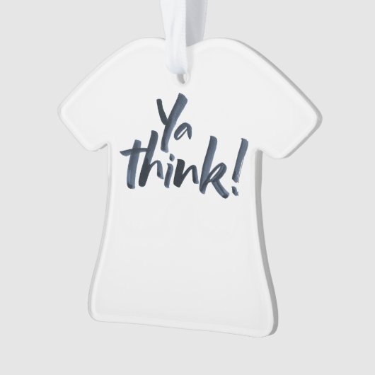 Ja, denk. kerstversiering met T-shirt. Ornament (voorkant)