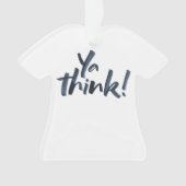 Ja, denk. kerstversiering met T-shirt. Ornament (voorkant)