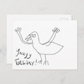 Ja dinsdag! Briefkaart (Voorkant / Achterkant)