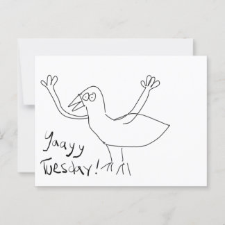 Ja dinsdag! Briefkaart