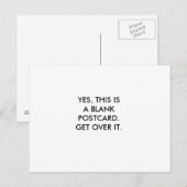 JA, DIT IS EEN BLANK BRIEFKAART. BRIEFKAART (Voorkant / Achterkant)