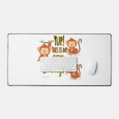 Ja! Dit is mijn Circus. Dit zijn mijn drie apen Bureaumat (Keyboard & Muis)