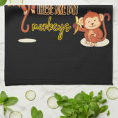 Ja! Dit is mijn Circus. Dit zijn mijn drie apen Theedoek (Gevouwen)