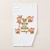 Ja! Dit is mijn Circus Dit zijn mijn vier apen Bad Handdoek (Handdoek)