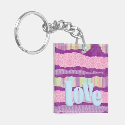 JA! Een zeer meisjesachtige acryl Sleutelhanger (Voorkant Links)