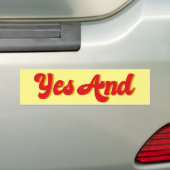 Ja en Improv Comedy Club Comedian Bumpersticker (Op auto)