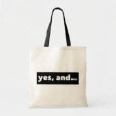 "Ja, en..." Thespians Improv Tote Bag (Voorkant)