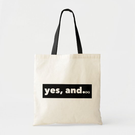 "Ja, en..." Thespians Improv Tote Bag (Voorkant)