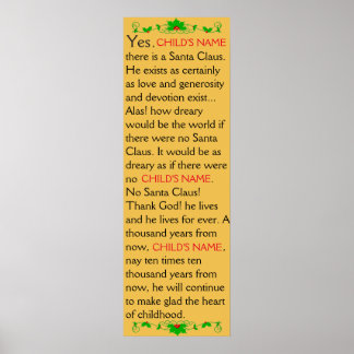  Ja! Er is een poster voor de kerstman!