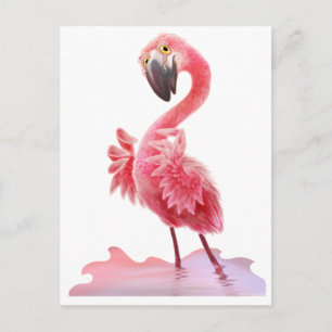 Ja, Flamingo. Briefkaart