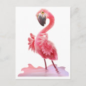 Ja, Flamingo. Briefkaart (Voorkant)