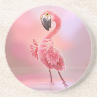Ja, Flamingo. Zandsteen Onderzetter