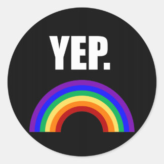 Ja Funny Gay Pride Stickers