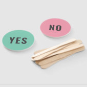 Ja Geen game | Modern pastel roze Handwaaier (Niet-gemonteerd)