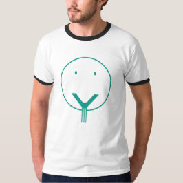 Ja gezicht - groen, T-shirt. T-shirt