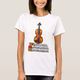 Ja, het is een altviool. Nee, het is geen viool. T-shirt