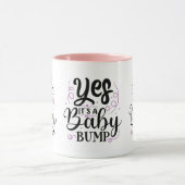 Ja, het is een Baby bom - Zwangerschap Aankondigin Mok (Midden)