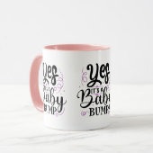Ja, het is een Baby bom - Zwangerschap Aankondigin Mok (Voorkant links)