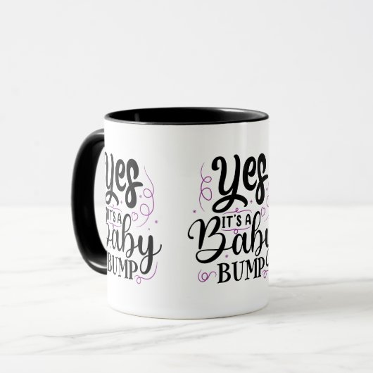 Ja, het is een Baby bom - Zwangerschap Aankondigin Mok (Voorkant links)