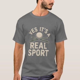 Ja, het is een echte sport Snooker cadeau vintage T-shirt
