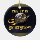 Ja, het is Rocket Science Keramisch Ornament (Achterkant)