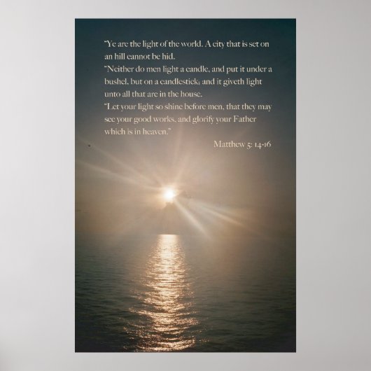 Ja, het licht van de wereld poster (Voorkant)