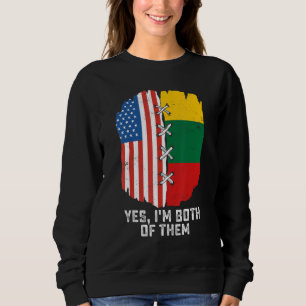 Ja, ik ben allebei half Amerikaans, half Litouws Trui