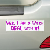 Ja, ik ben bumpersticker (Op auto)