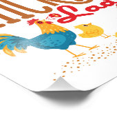 Ja, ik ben de Chicken Lady Chickens Foto Afdruk (Hoek)