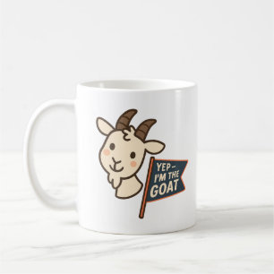 Ja, ik ben de GOAT Schattig Grappig Geit Kop Ontwe