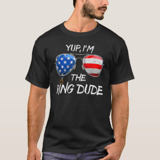 Ja ik ben de ringdrager trouwpartij bruidsjonker t-shirt