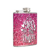 JA, IK BEN DIE MOM GLITTER CUSTOM TYPOGRAPHY HEUPFLES (Rechts)