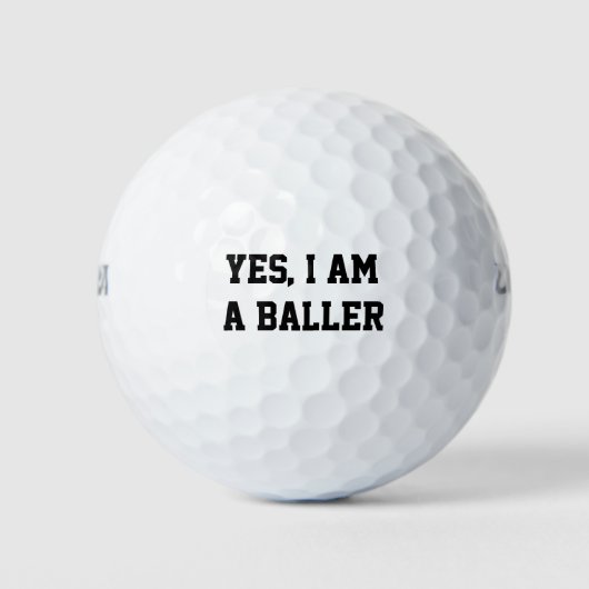 Ja, ik ben een bezoeker golfballen (Voorkant)