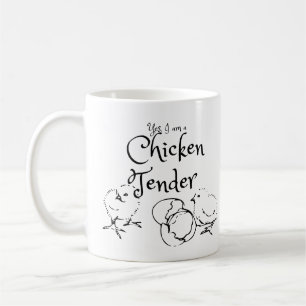 Ja ik ben een Chicken Tender Design met Chicks Koffiemok