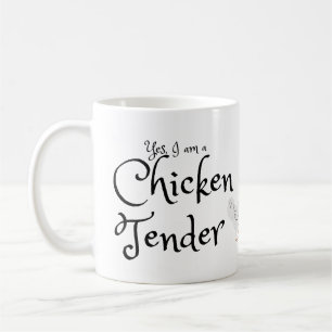 Ja ik ben een Chicken Tender met White Rooster Koffiemok