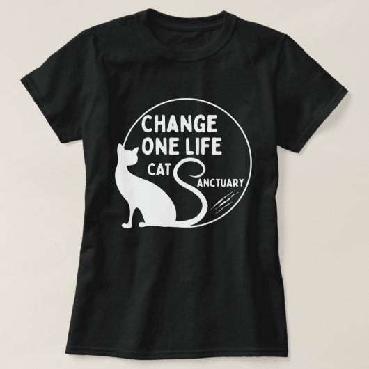 Ja, ik ben een kattenmens t-shirt (Design voorkant)