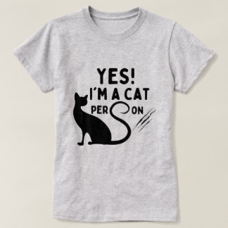 Ja, ik ben een kattenmens t-shirt